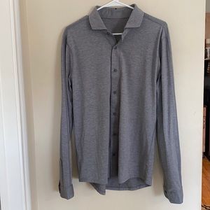 Grey Lululemon Button Down shirt